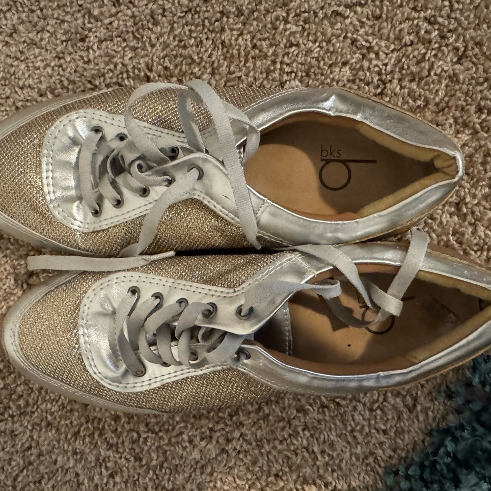 Silver Women's Sneakers - Picture 3 of 5